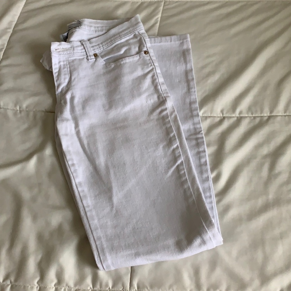 Classic white jeans